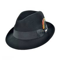 B2B Jaxon Blues Crushable Wool Felt Trilby Fedora Hat