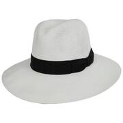 Cordoba Toyo Braid Fedora Hat - White/Black