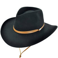 B2B Jaxon Outback Hat with Chincord - Black
