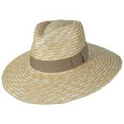 Joanna Wheat Straw Fedora Hat - Natural/Tan