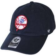 New York Yankees MLB Clean Up Strapback Baseball Cap - Navy Blue