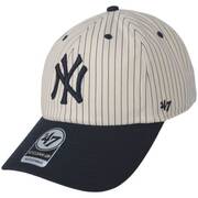 New York Yankees MLB Clean Up Strapback Baseball Cap - Natural/Navy