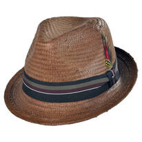 B2B Jaxon Tribeca Toyo Straw Trilby Fedora Hat