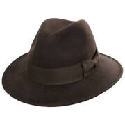 Officially Licensed Crushable Wool Felt Safari Fedora Hat