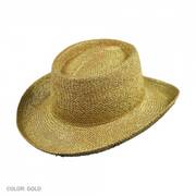 Untrimmed Toyo Straw Gambler Hat