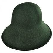 Six-Way Big Brim Wool Felt Cloche Hat