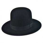 Amish Buffalo Fur Felt Open Crown Fedora Hat