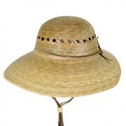 Laurel Lattice Palm Straw Facesaver Hat