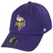 Minnesota Vikings NFL Clean Up Strapback Baseball Cap Dad Hat