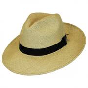 Folding Panama Straw Fedora Hat