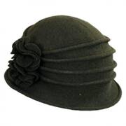 Boiled Wool Cloche Hat