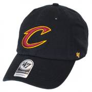 Cleveland Cavaliers NBA Clean Up Strapback Baseball Cap Dad Hat - Black