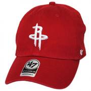 Houston Rockets NBA Clean Up Strapback Baseball Cap Dad Hat