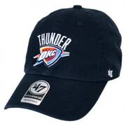 Oklahoma City Thunder NBA Clean Up Strapback Baseball Cap Dad Hat