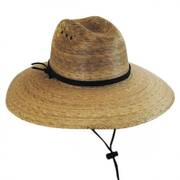 Palm Leaf Straw Lifeguard Hat