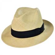 Panama Straw Snap Brim Fedora Hat