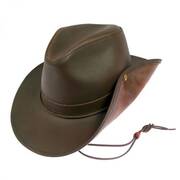 Leather Aussie Fedora Hat