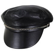 Chain Leather Brando Cap