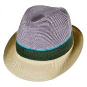 Tre Colore Hemp Straw Fedora Hat