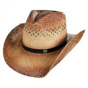 Route 66 Raffia Straw Cowboy Hat
