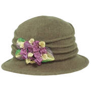 Autumn Wool Felt Cloche Hat