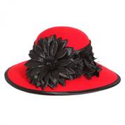 Low Crown Wool Felt Lampshade Hat