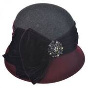 Vintage Two-Tone Wool Felt Cloche Hat