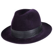 Flume Velour Fur Felt Fedora Hat