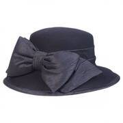 Silk Bow Wool Felt Lampshade Hat