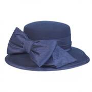 Silk Bow Wool Felt Lampshade Hat