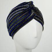 Metallic Stripe Turban
