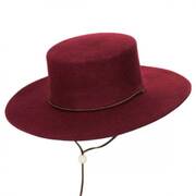 Wool Felt Bolero Hat with Chincord