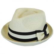 Joanne Toyo Straw Trilby Fedora Hat