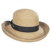 Raffia Straw Braid Breton Hat
