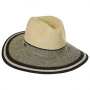 Porto Toyo Straw Wide Brim Fedora Hat