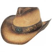 Wildflower Aged Straw Western Hat