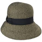 Tweed Braid Toyo  Straw Cloche Hat