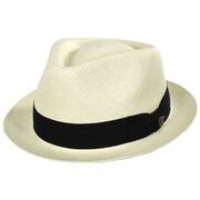 Boston Panama Straw Trilby Fedora Hat
