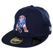 New England Patriots NFL Retro Fit 59Fifty Fitted Baseball Cap
