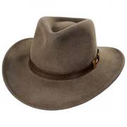 Leather Band Wool Outback Hat