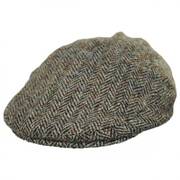 Stornoway Harris Tweed Wool Herringbone Flat Cap