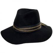 Carolena Wide Brim Wool Fedora Hat