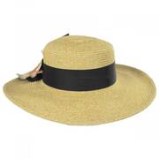 Water Lily Toyo Straw Boater Hat