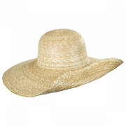 Hailey Palm Straw Off Face Sun Hat