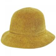 Large Brim Chenille Cloche Hat