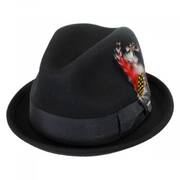Gain Wool Felt Fedora Hat - Black