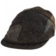 Patchwork Donegal Tweed Wool Ivy Cap