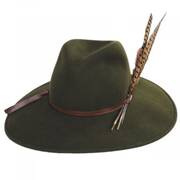 Trio Pheasant Feather Wool Felt Fedora Hat - Made to Order