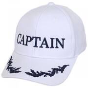 Captain Snapback Baseball Cap - White