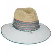 Nerissa Iridescent Toyo Straw Blend Fedora Hat